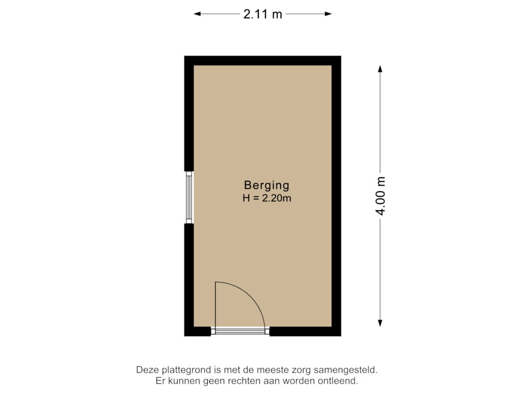 Bekijk plattegrond van Berging van Moermanskpad 19