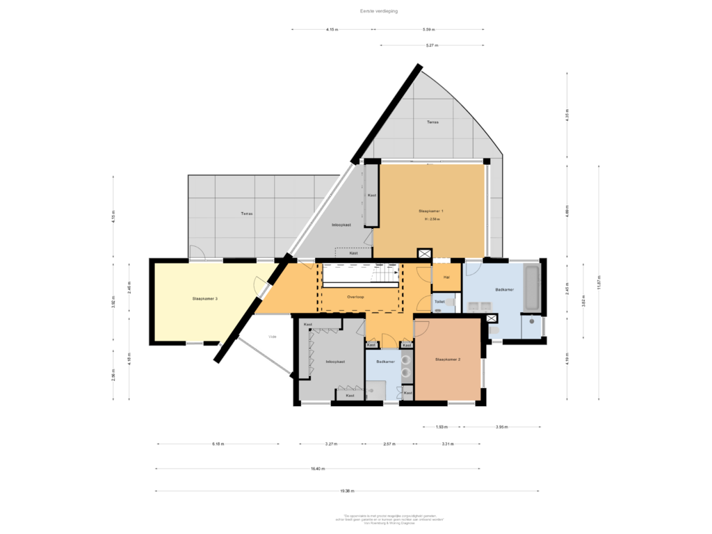 Bekijk plattegrond van Eerste verdieping van Sterreschansweg 69