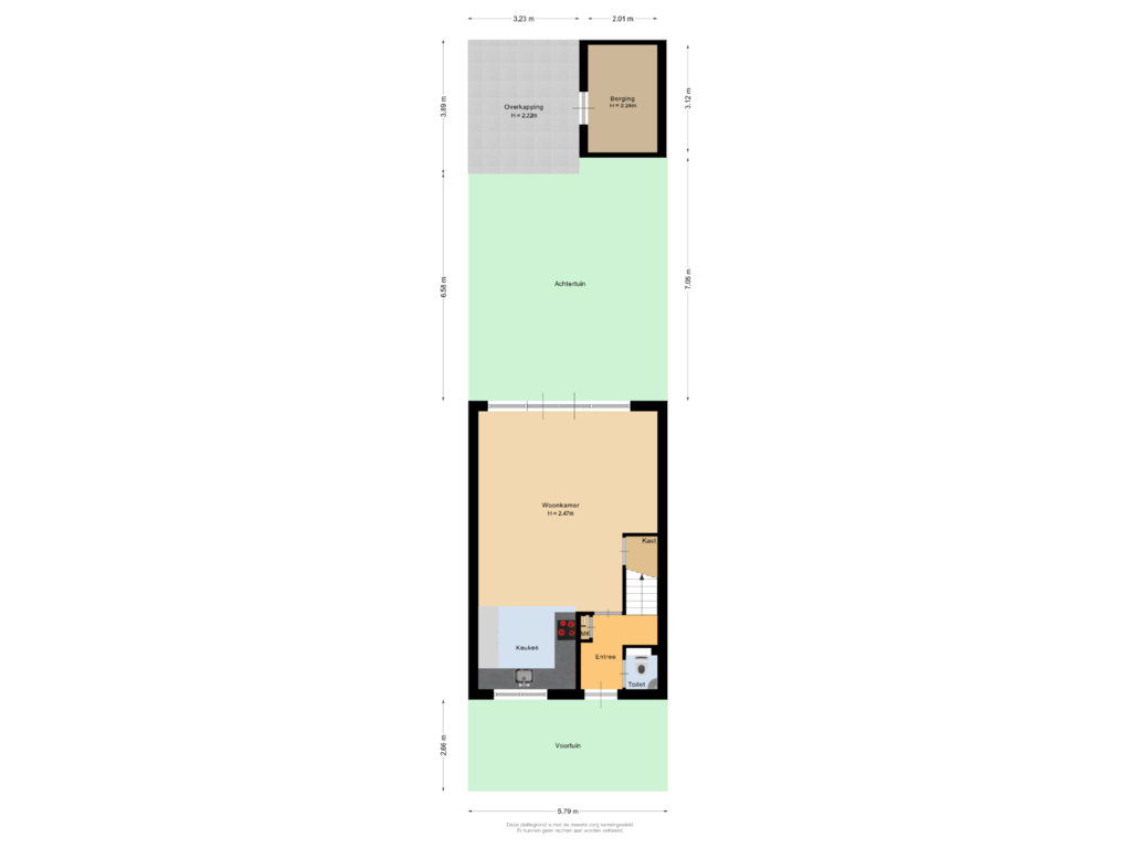 Bekijk plattegrond van Situatie van Rijnlaan 49