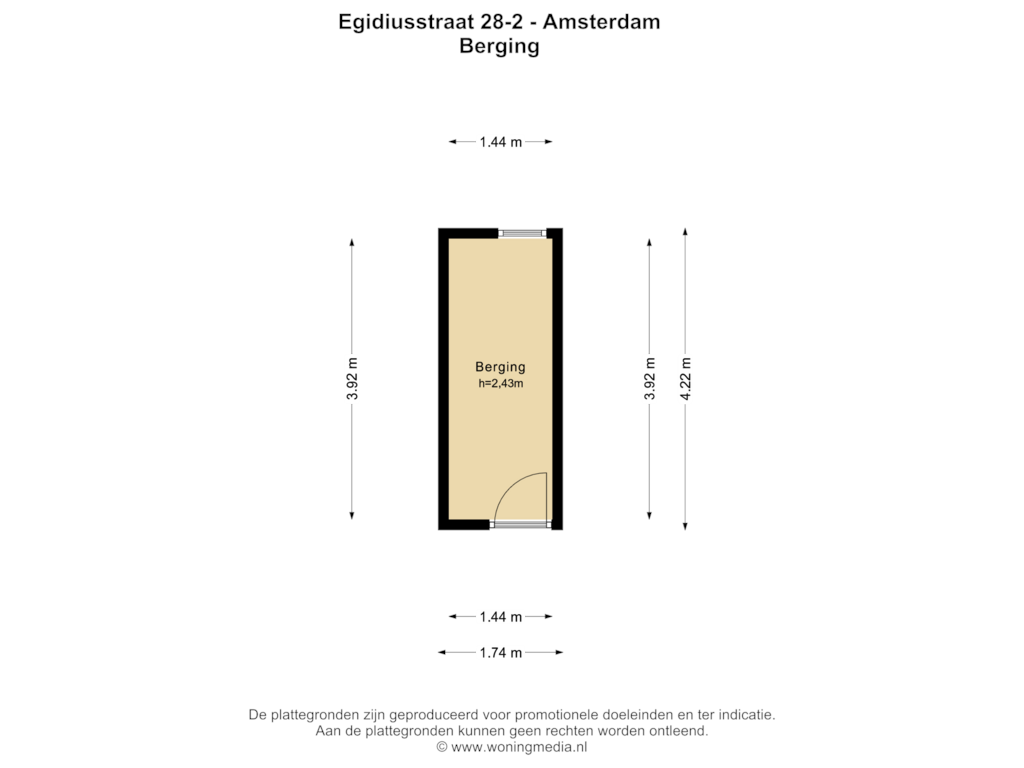 Bekijk plattegrond van Berg_2 van Egidiusstraat 28-2