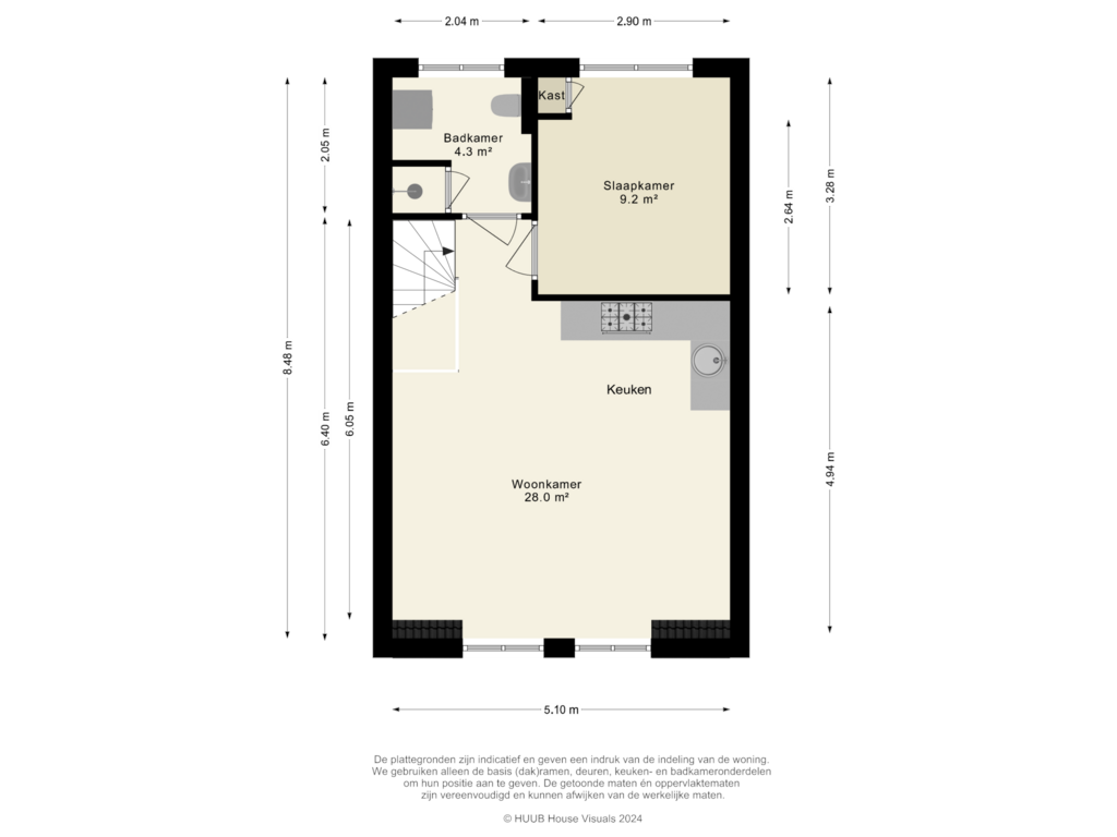 Bekijk plattegrond van 3e Verdieping van Bemuurde Weerd O.Z. 50-C