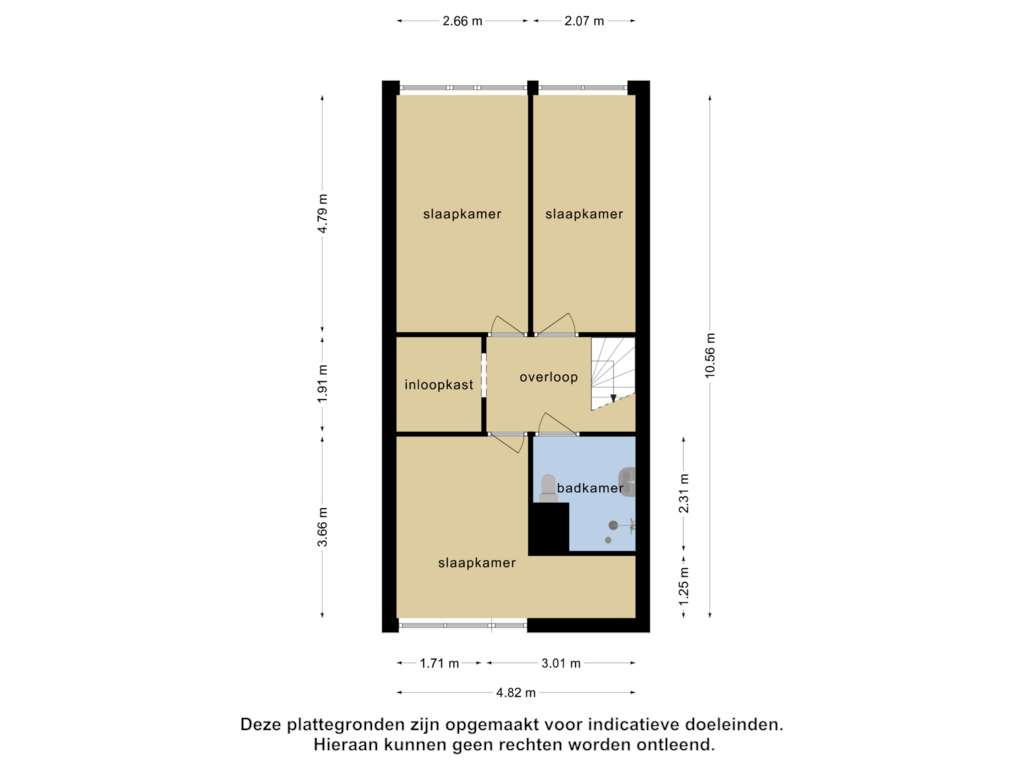 View floorplan of Appartement of Dijkgraafplein 281