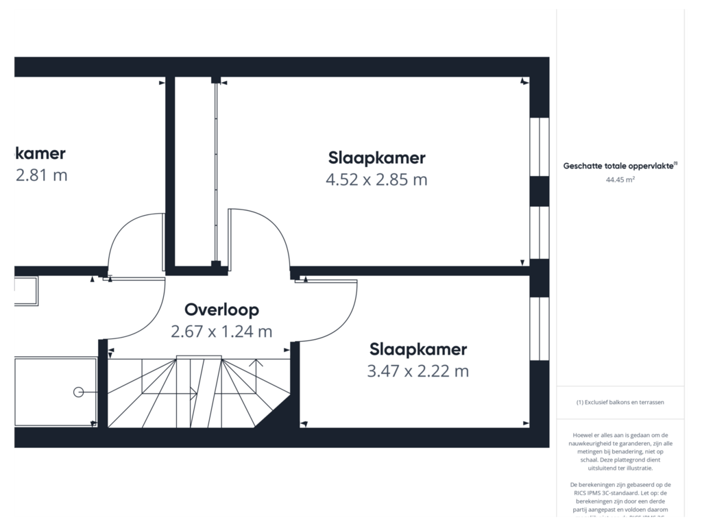 Bekijk plattegrond van 1e  Verdieping van Laan van Othene 98