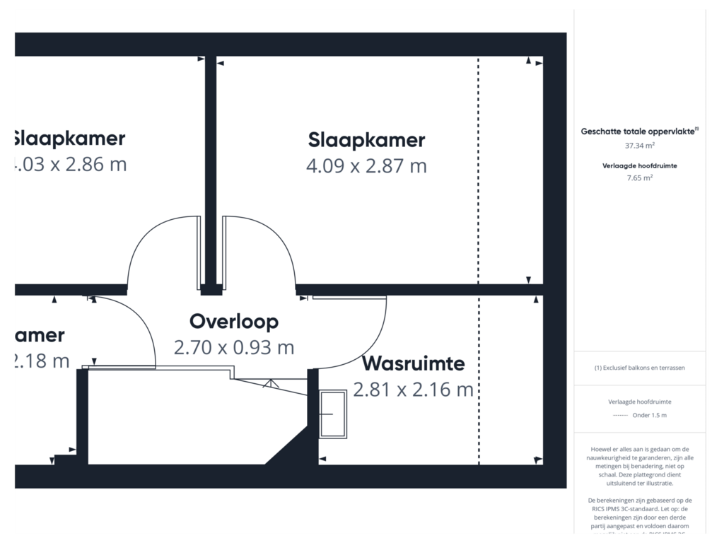 Bekijk plattegrond van 2e Verdieping van Laan van Othene 98