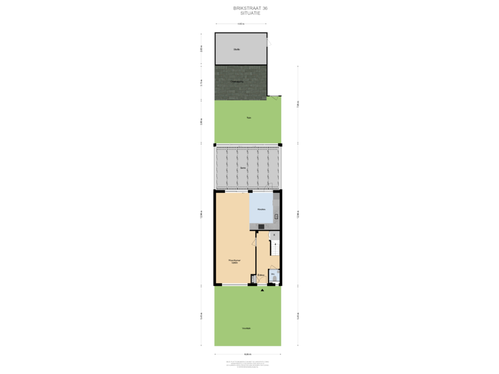 Bekijk plattegrond van Situatie van Brikstraat 36