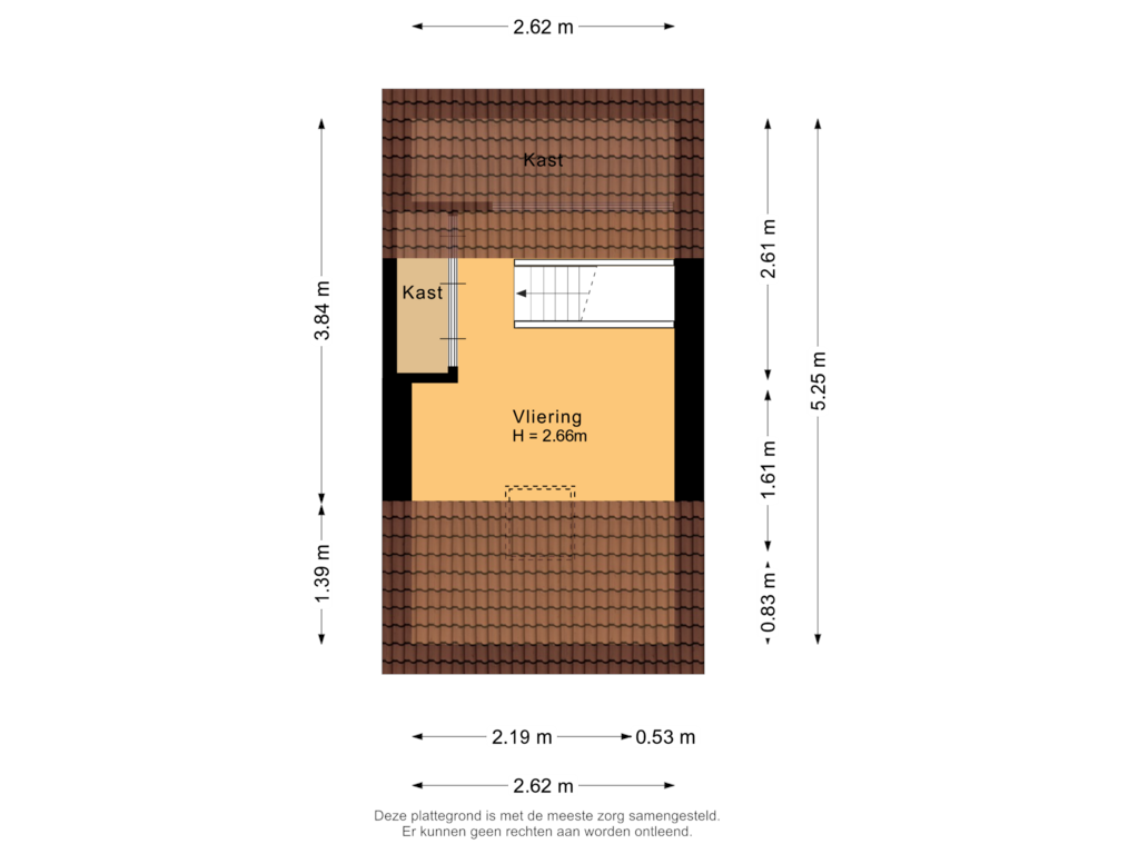 Bekijk plattegrond van Vliering van Kleiweg 154-B