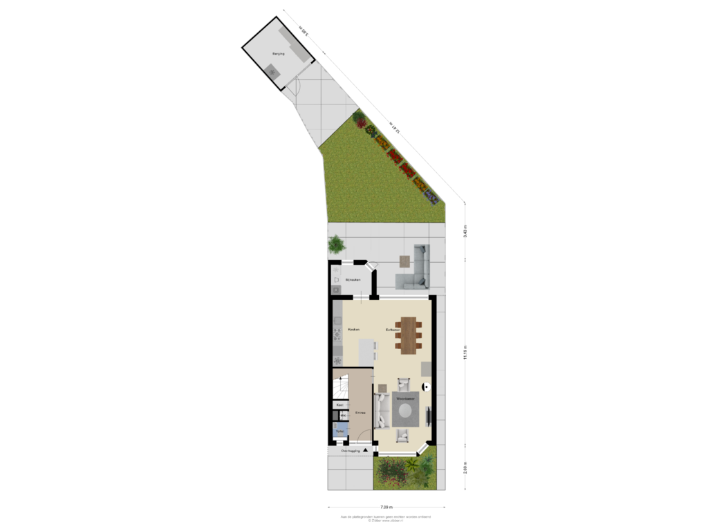 View floorplan of Begane grond_Tuin of Boddenkampsingel 27