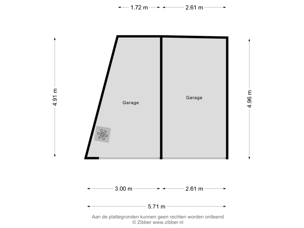 View floorplan of Garage of Boddenkampsingel 27