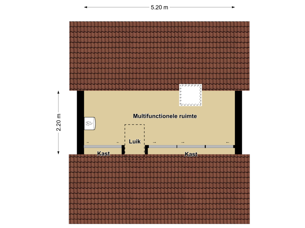 Bekijk plattegrond van 2e Verdieping van Constantijnstraat 3