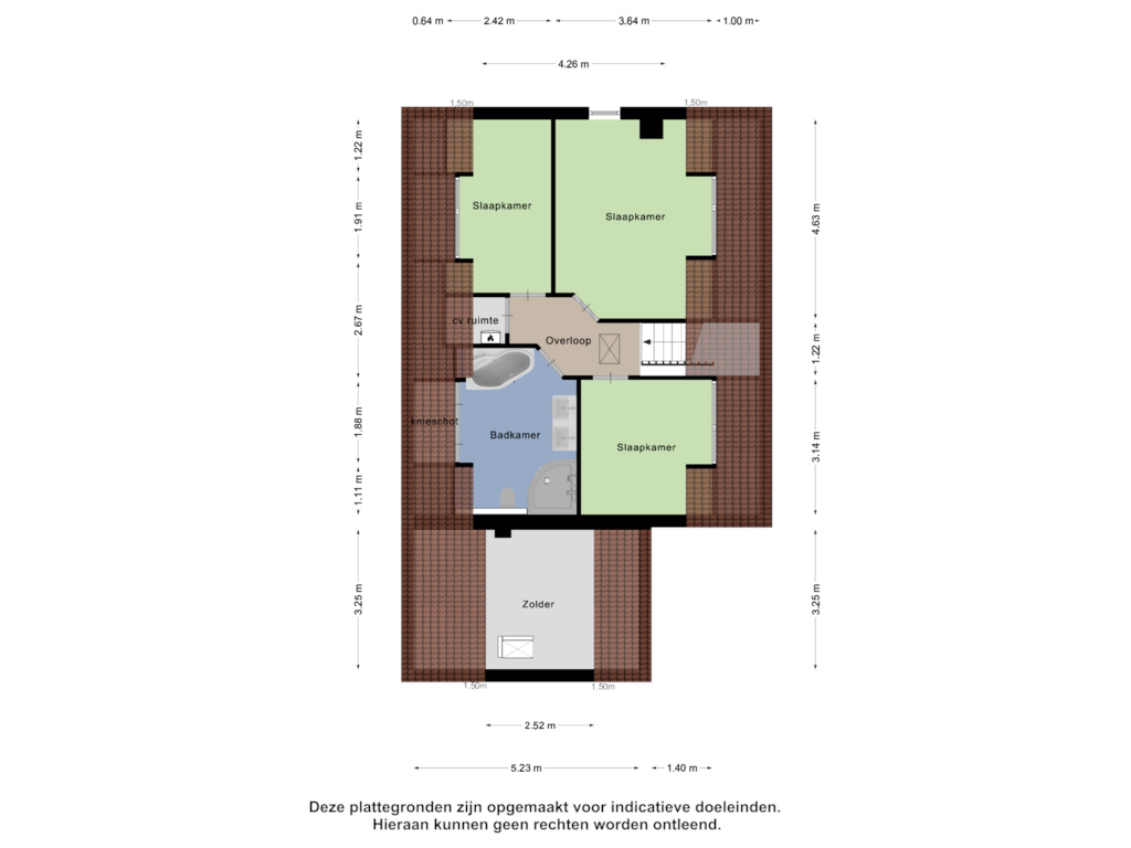 Bekijk plattegrond van Eerste Verdieping van Pootweg 9