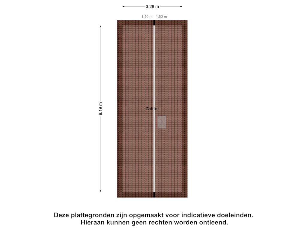 Bekijk plattegrond van Zolder van Pootweg 9