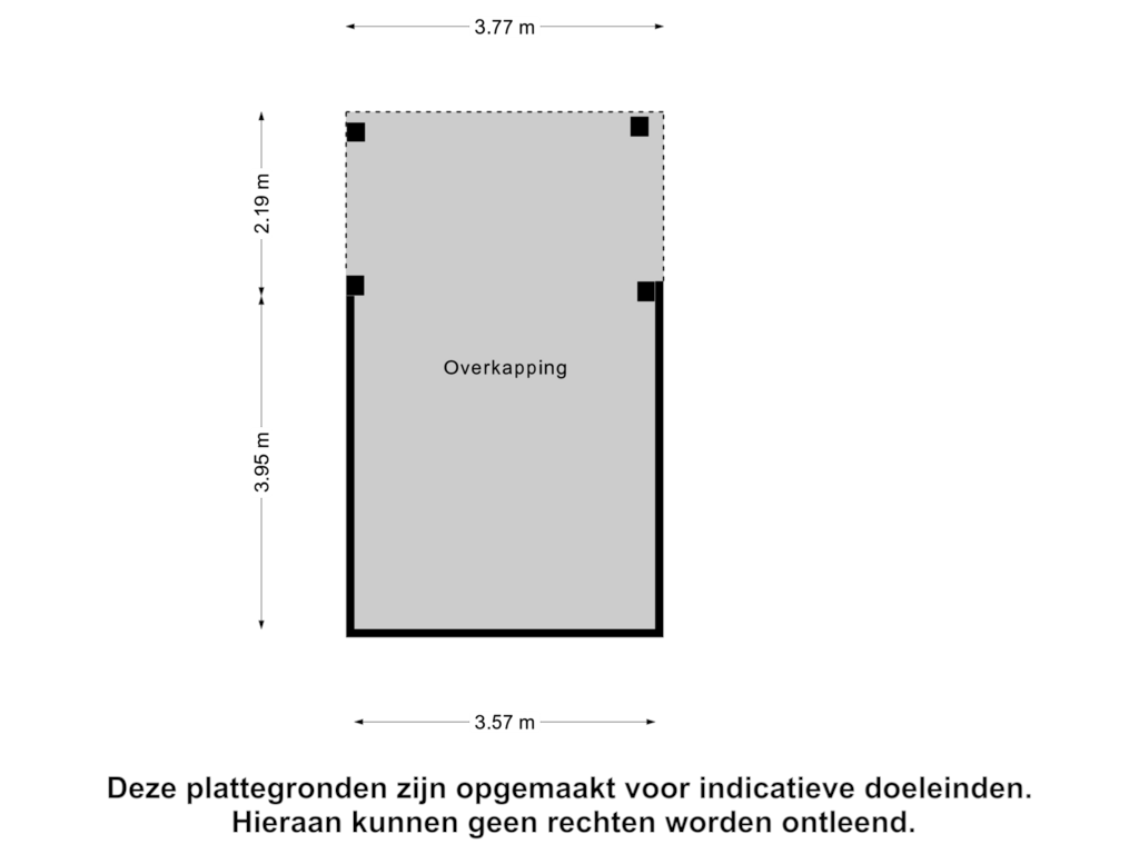 Bekijk plattegrond van Overkapping van Pootweg 9