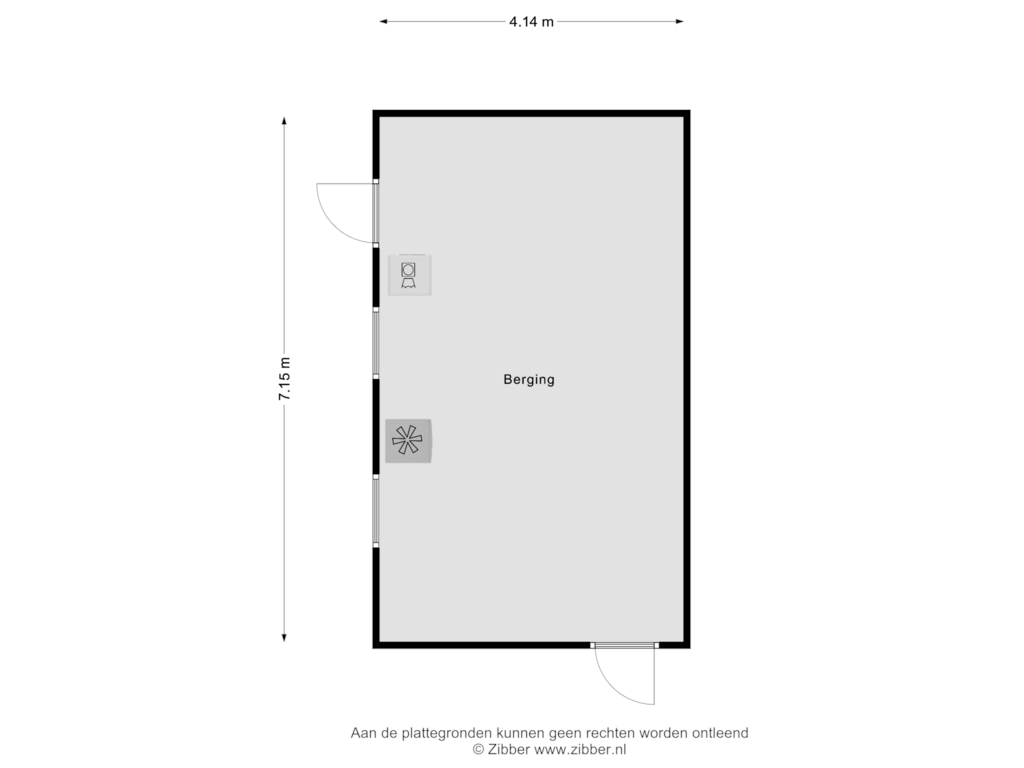 Bekijk plattegrond van Berging van Schoolstraat 26