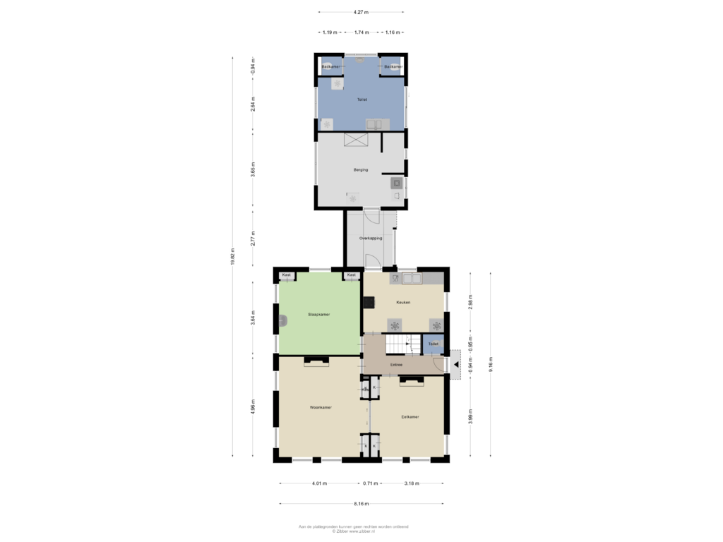 Bekijk plattegrond van Begane Grond van Oude Bovendijk 212