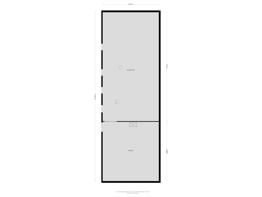 Bekijk plattegrond van Berging van Oude Bovendijk 212