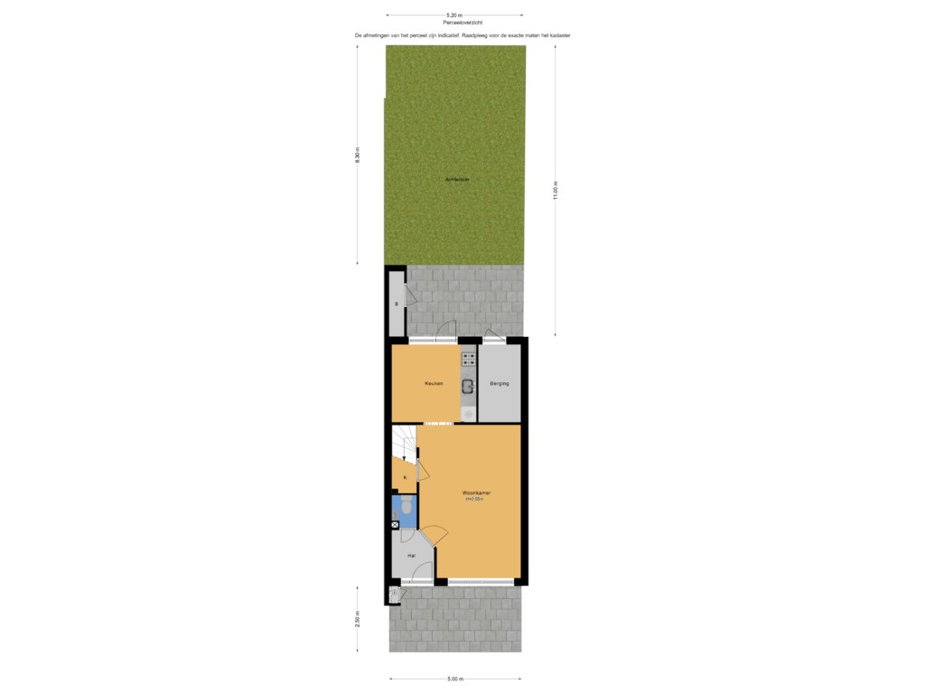 Bekijk plattegrond van Perceeloverzicht van Kramsvogelerf 5