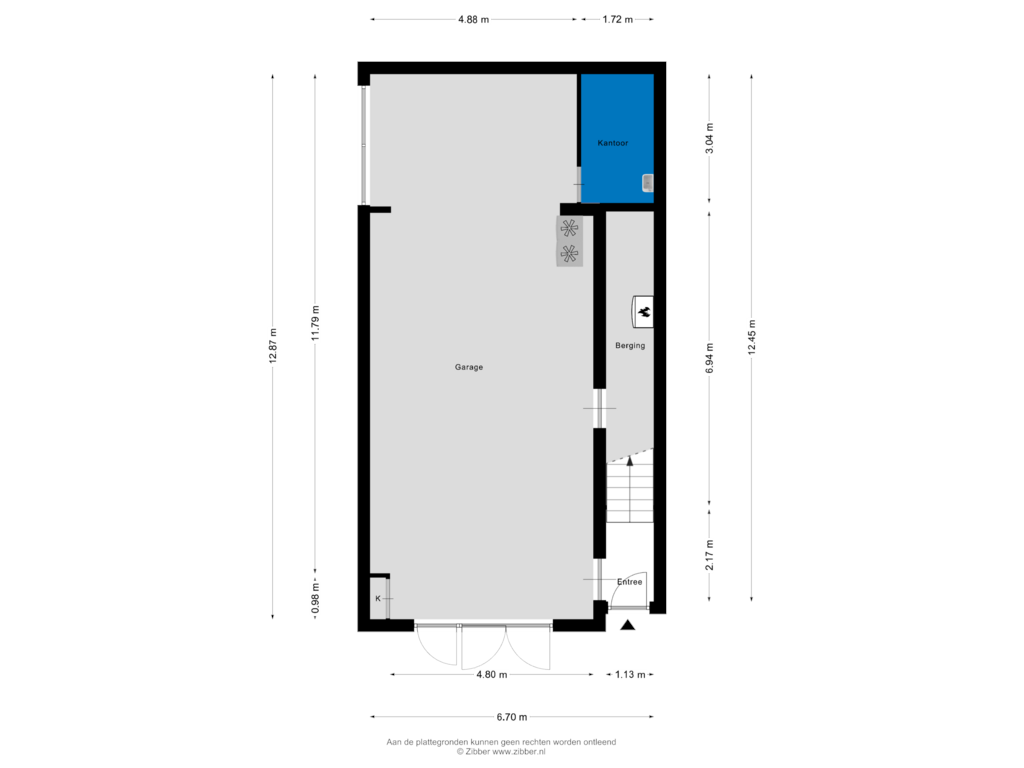 Bekijk plattegrond van Begane Grond van Kanaalkade 52