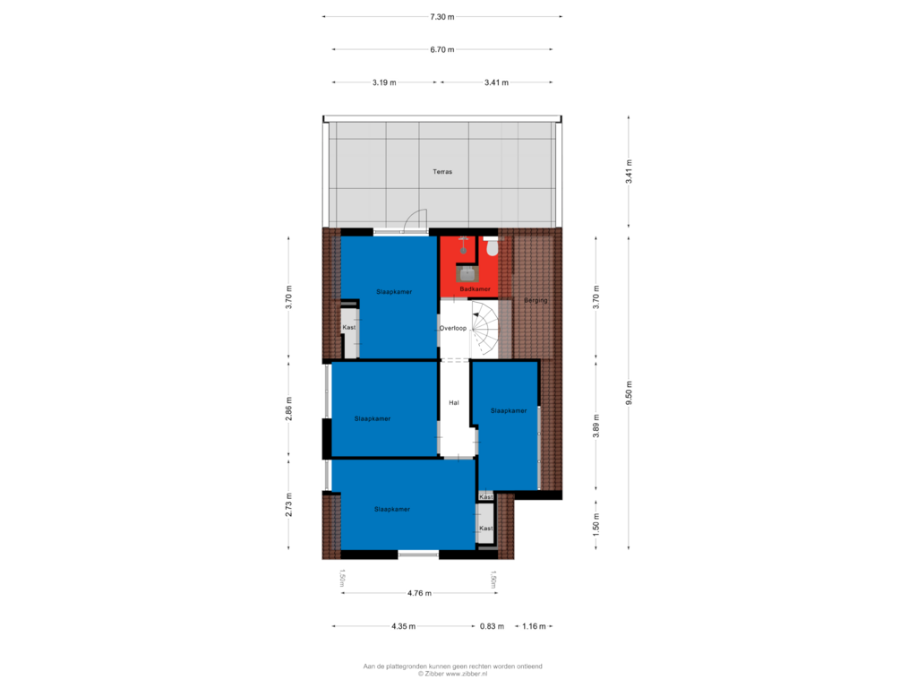 Bekijk plattegrond van Tweede Verdieping van Kanaalkade 52