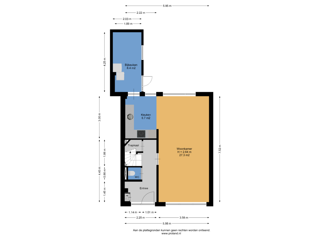 Bekijk plattegrond van Begane Grond van Nieuwe weg 125