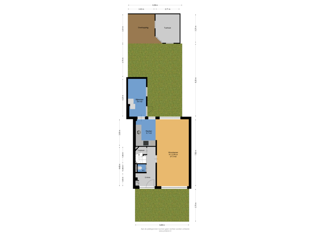 Bekijk plattegrond van Begane Grond  Met Tuin van Nieuwe weg 125