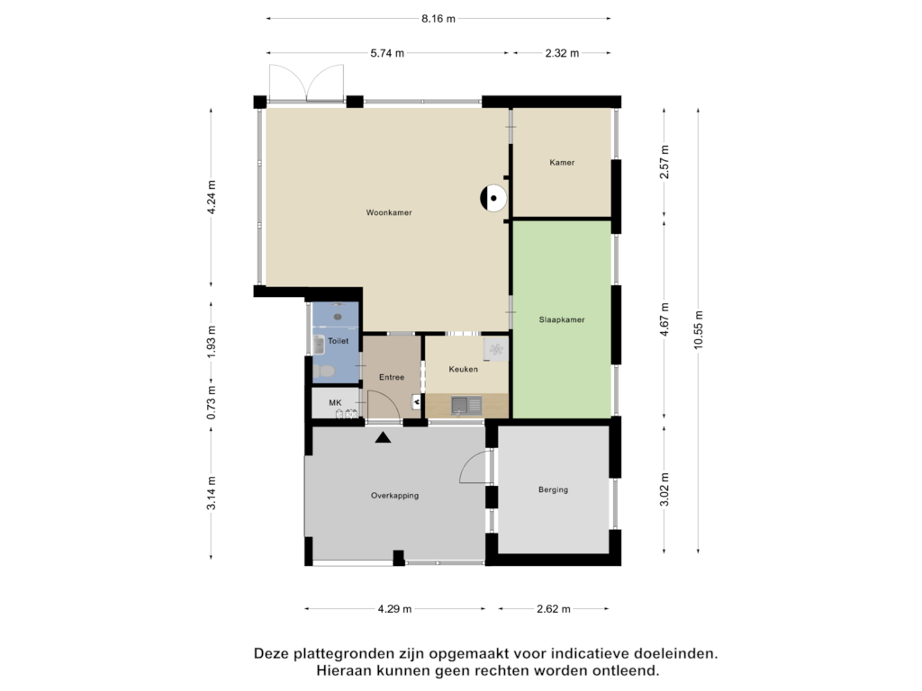 View floorplan of Begane Grond of Kanaal O.Z. 9-72