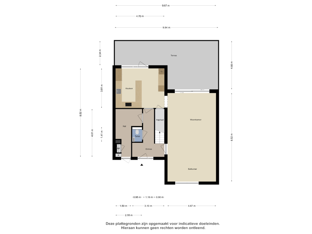 View floorplan of Begane Grond of Rudolf Kattnigghof 4