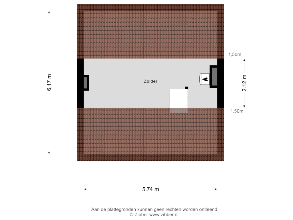 Bekijk plattegrond van Zolder van Cyclaamstraat 30