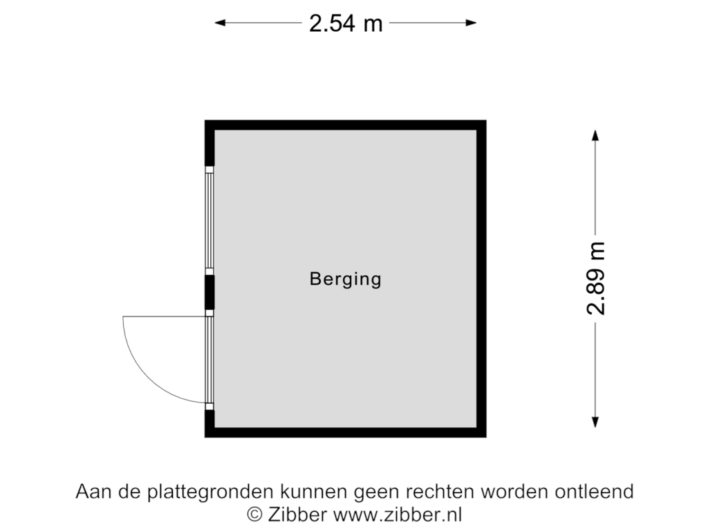 Bekijk plattegrond van Berging van Cyclaamstraat 30