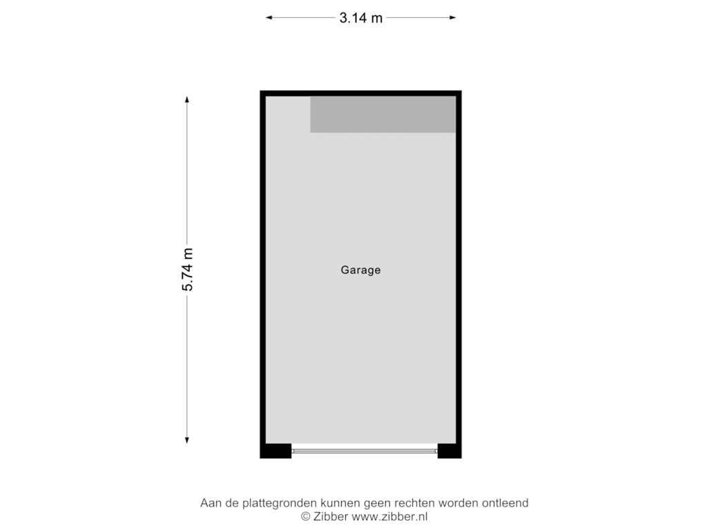 Bekijk plattegrond van Garage van Cyclaamstraat 30