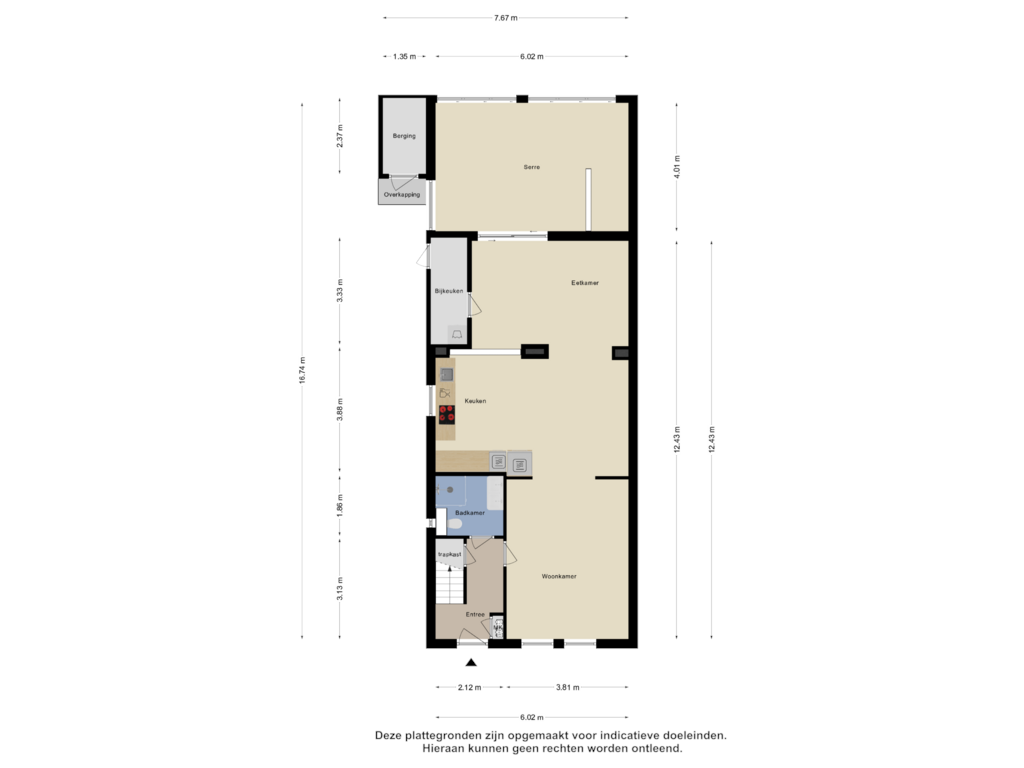 Bekijk plattegrond van Begane Grond van Burg v Roijenstr Oost 234-A