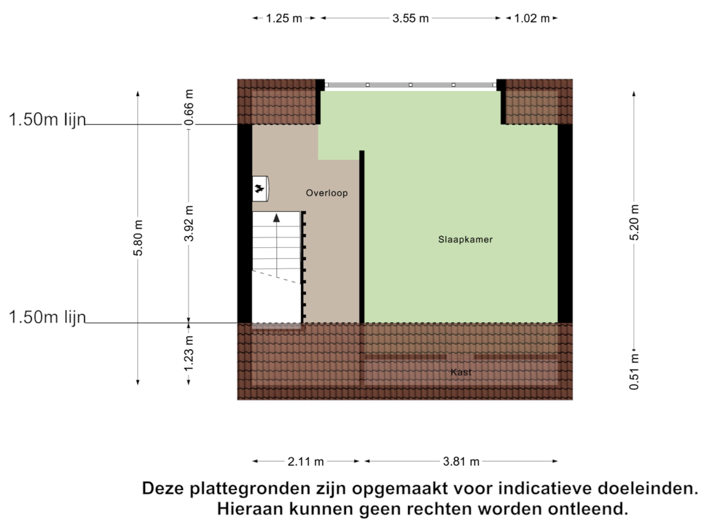 Bekijk plattegrond van Eerste Verdieping van Burg v Roijenstr Oost 234-A