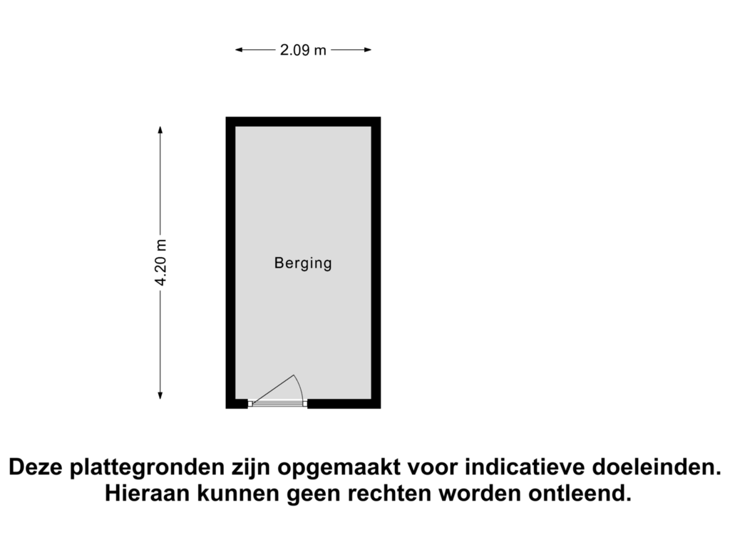 View floorplan of Berging of Crooswijksestraat 114