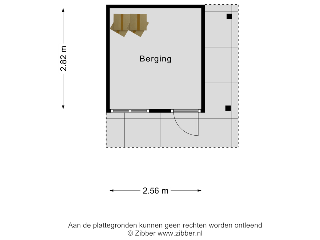 Bekijk plattegrond van BERGING van Wittemolenweg 6