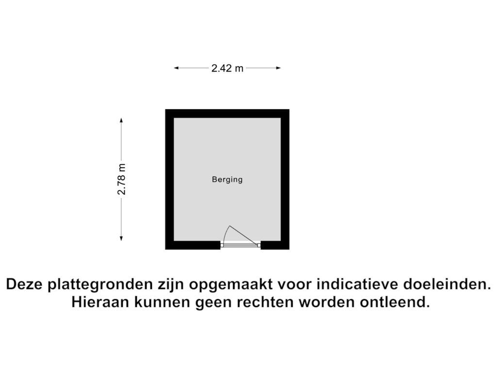 Bekijk plattegrond van Berging van Wijnand Nuijenstraat 113