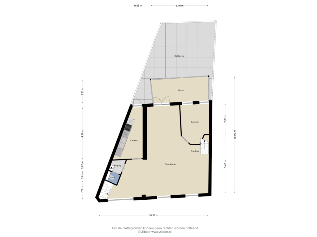 Bekijk plattegrond van Eerste Verdieping van Groeseindstraat 113