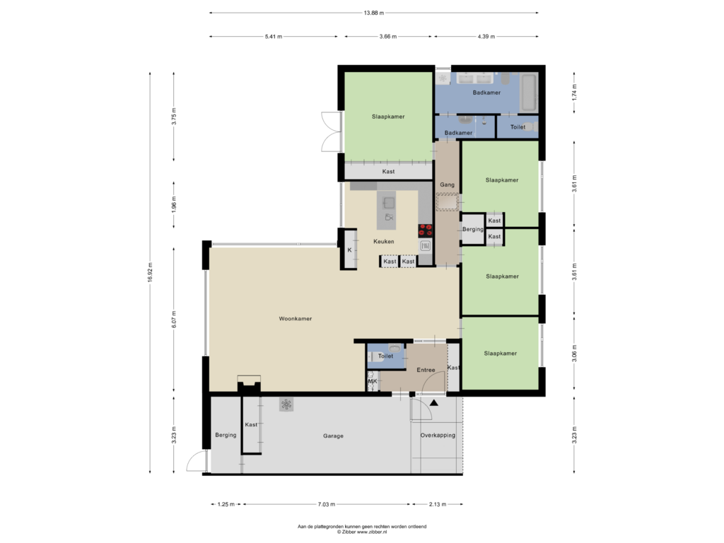 Bekijk plattegrond van Appartement van In de Wolken 244