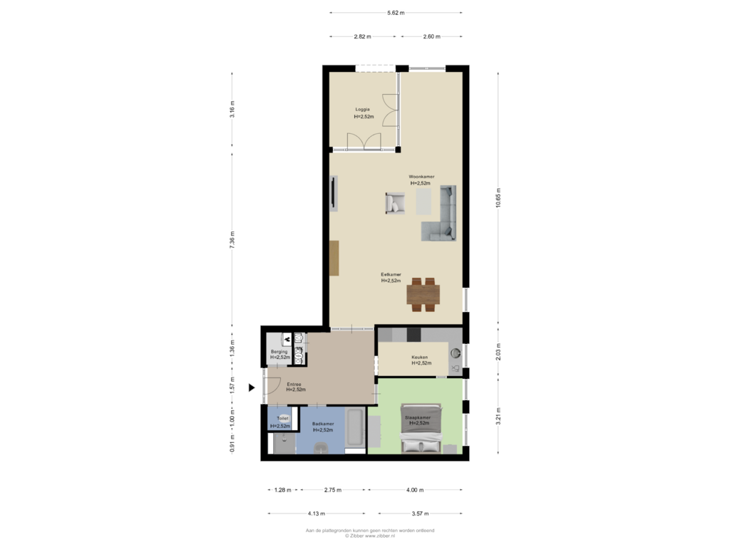 Bekijk plattegrond van Appartement van Akenshof 3