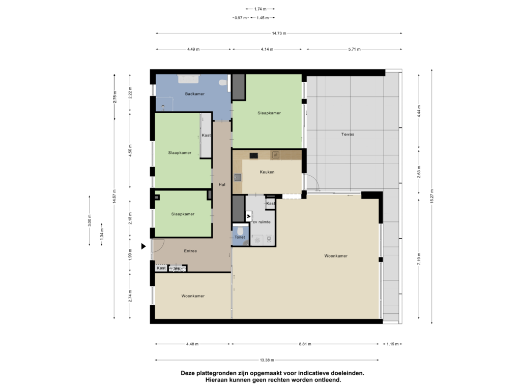 Bekijk plattegrond van Appartement van Bonkelaarplein 93