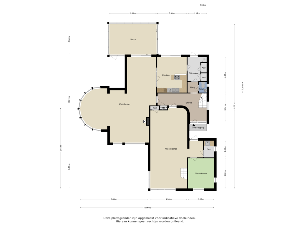 Bekijk plattegrond van Begane Grond van Hoogstraat 36