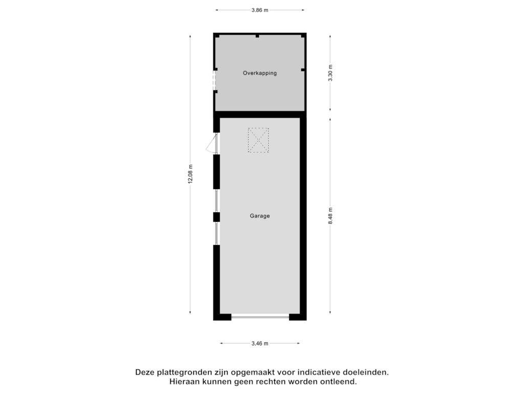 Bekijk plattegrond van Garage van Hoogstraat 36