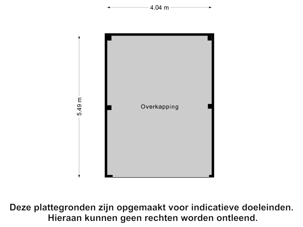 Bekijk plattegrond van Overkapping van Hoogstraat 36