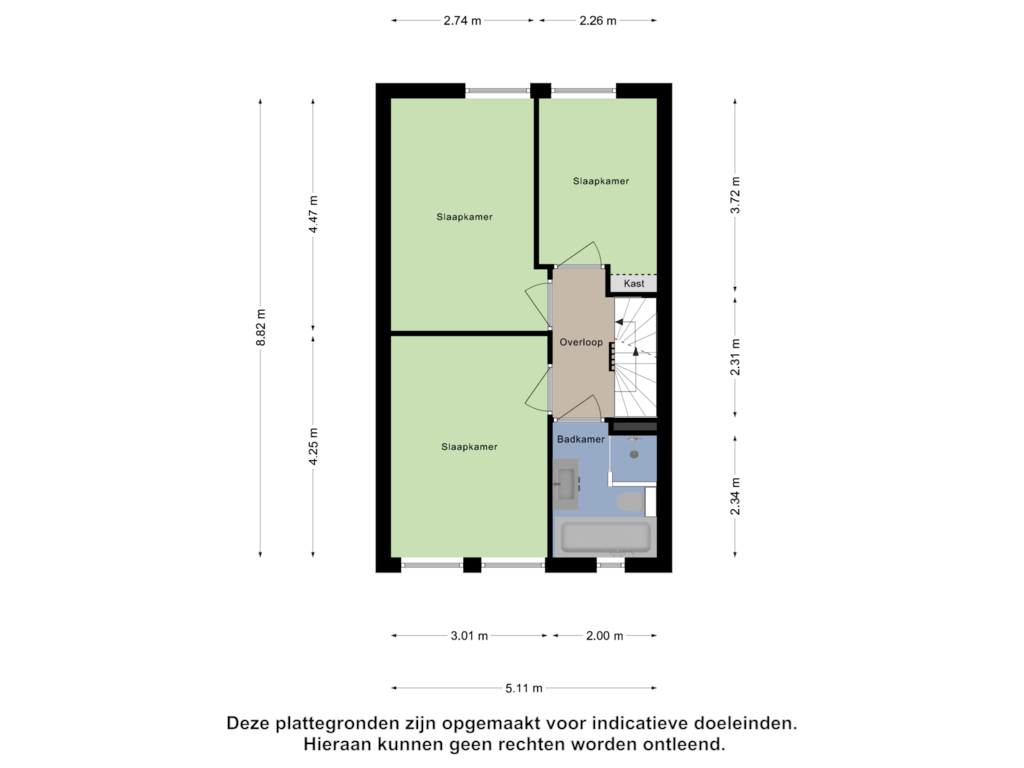 Bekijk plattegrond van Eerste Verdieping van Barnsteenhof 13