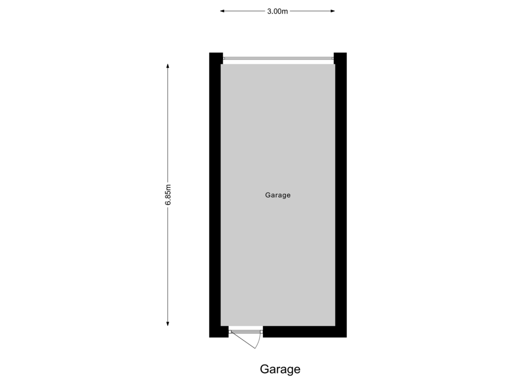 Bekijk plattegrond van Garage van Hannie Schaftlaan 14