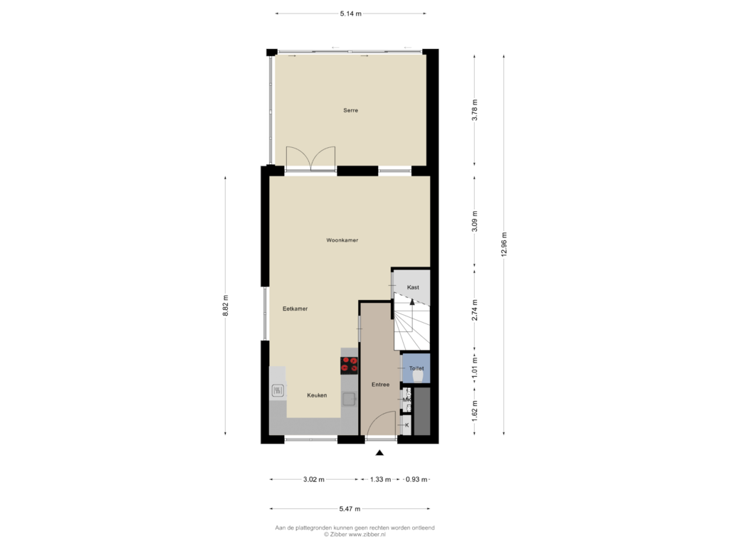 Bekijk plattegrond van Begane Grond van Havenstraat 5-B