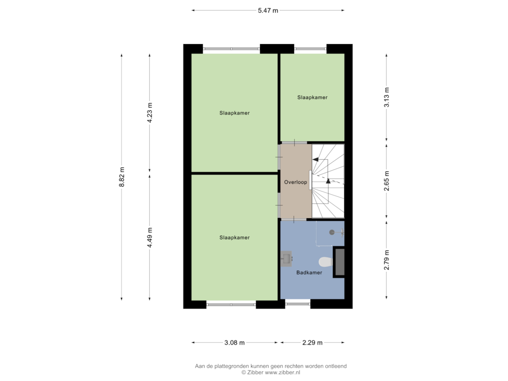 Bekijk plattegrond van Eerste Verdieping van Havenstraat 5-B