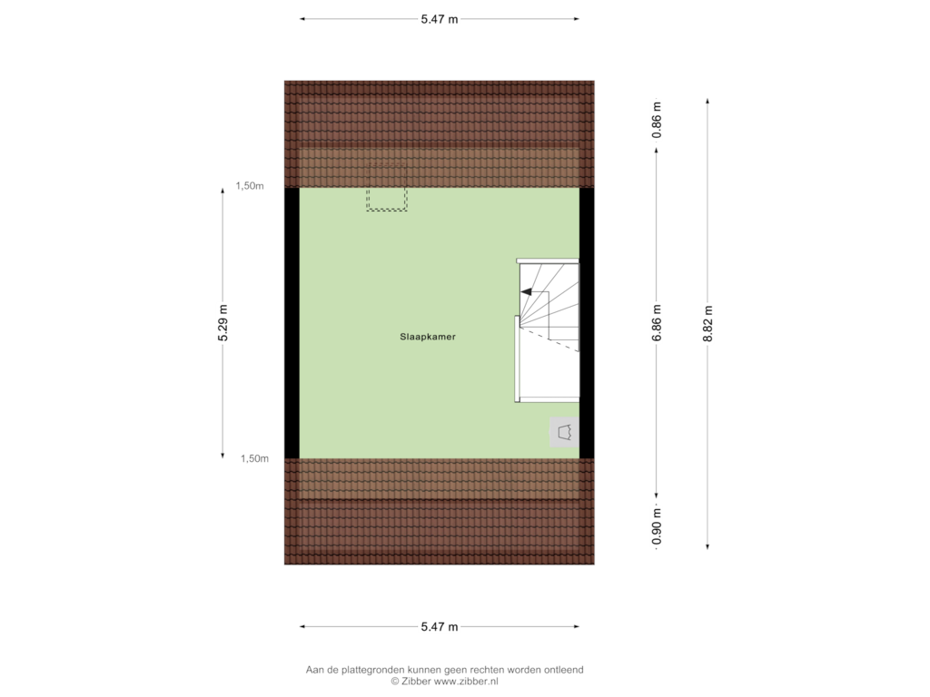 Bekijk plattegrond van Tweede Verdieping van Havenstraat 5-B