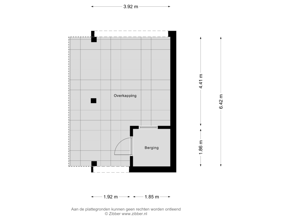 View floorplan of Berging of Havenstraat 5-B