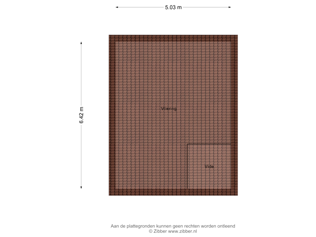 View floorplan of Vliering of Havenstraat 5-B