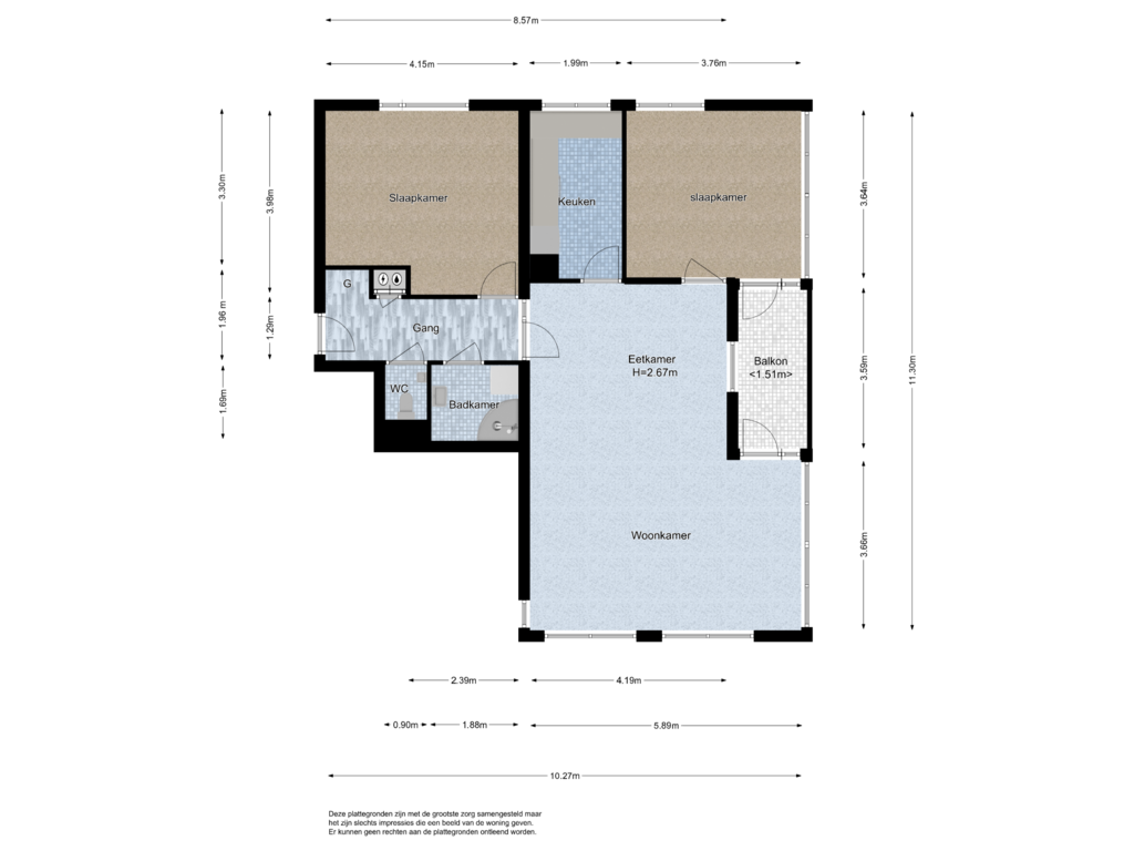 View floorplan of Appartement of Kornalijnhorst 246