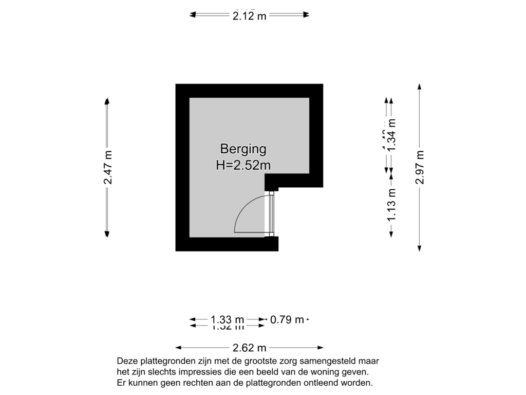 View floorplan of Berging of Kornalijnhorst 246